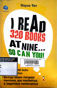 Image of I Read 320 Books At Nine... So Can You!
