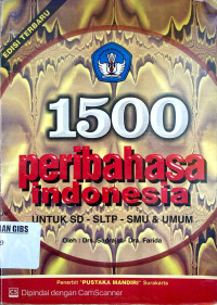 Image of 1500 Peribahasa Indonesia
