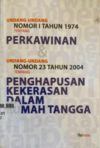 Image of UU Nomor I Tahun 1974 & UU Nomor 23 Tahun 2004